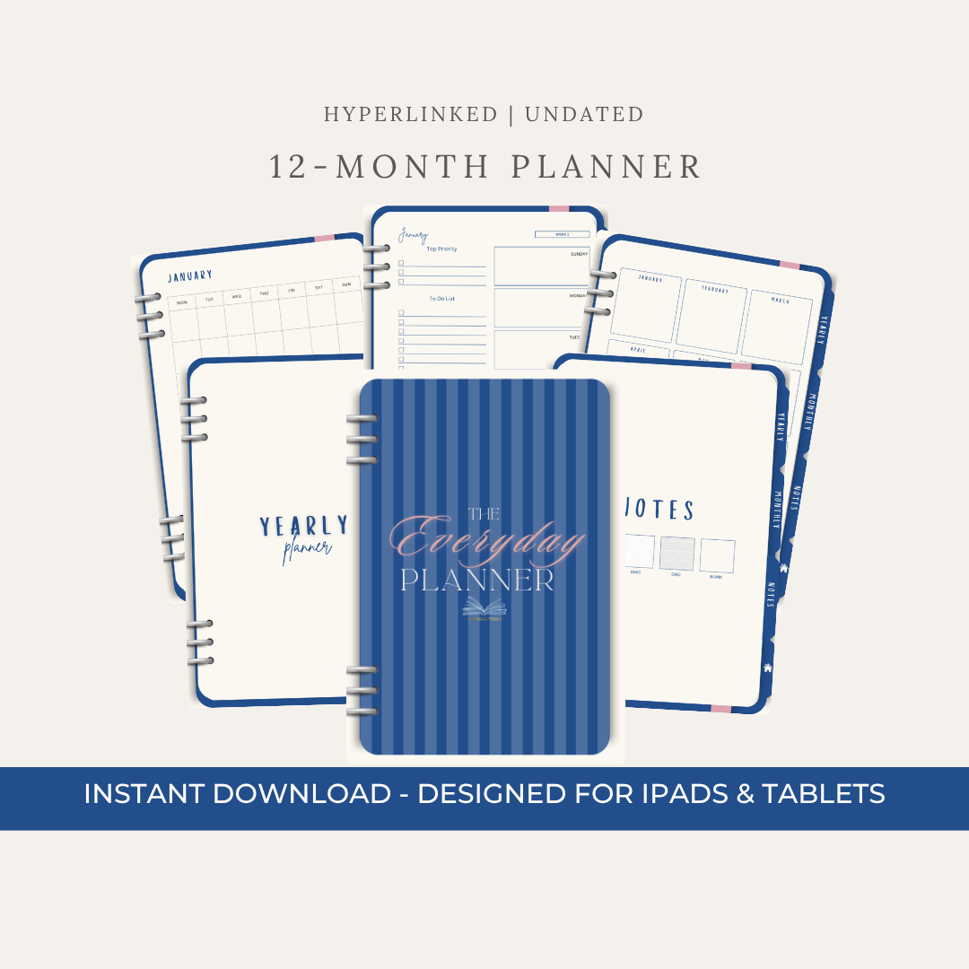 The Everyday Planner Digital Planner | Monthly & Weekly Pages