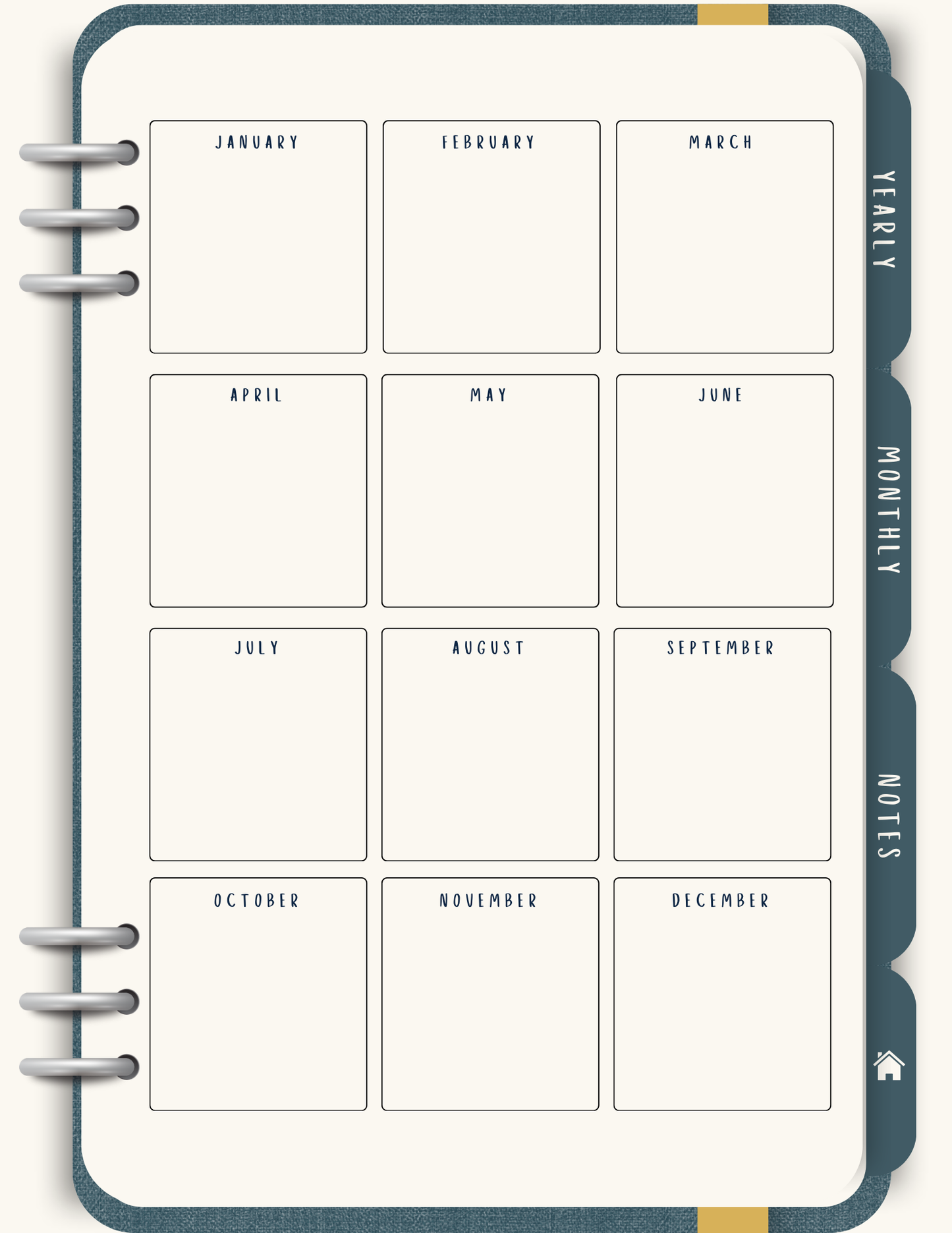 The Everyday Planner Digital Planner | Monthly & Weekly Pages