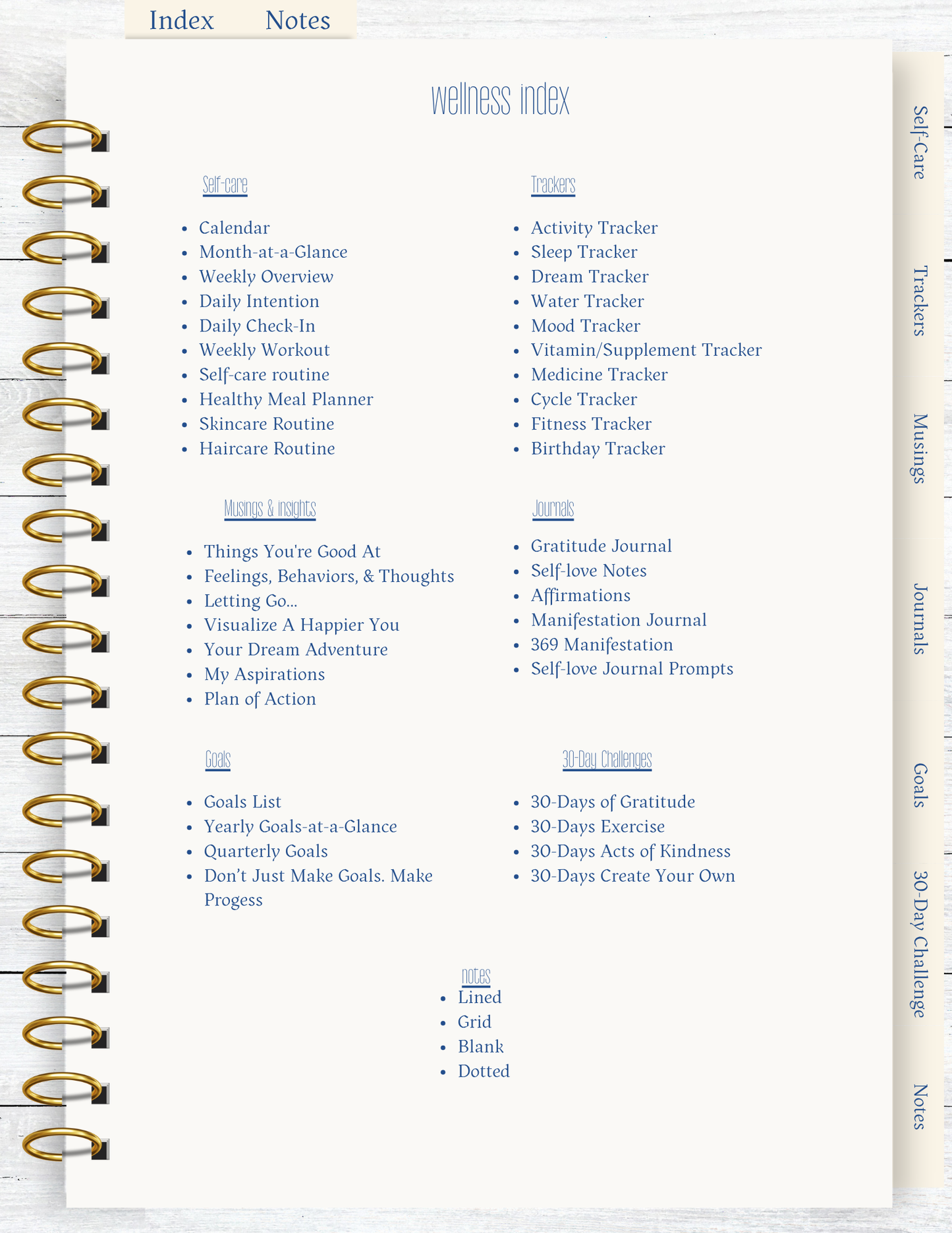 The Wellness PlanHer - Digital Planner