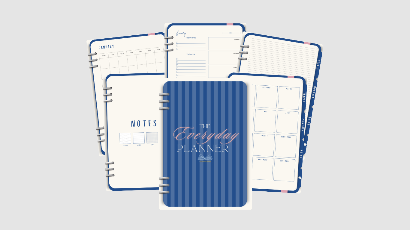 The Everyday Planner Digital Planner | Monthly & Weekly Pages