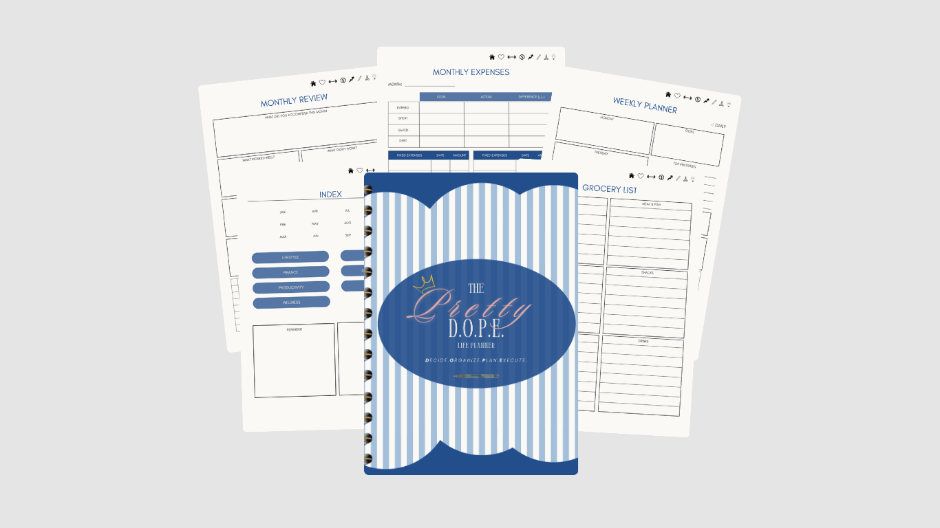The Pretty D.O.P.E. Life Planner - Digital Planner