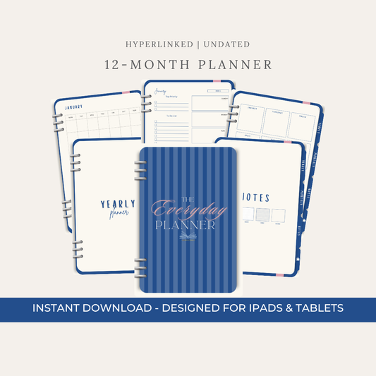 The Everyday Planner Digital Planner | Monthly & Weekly Pages
