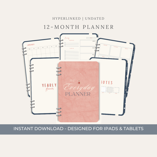 The Everyday Planner Digital Planner | Monthly & Weekly Pages
